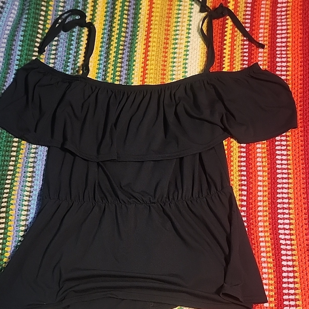 Black Off-Shoulder Top